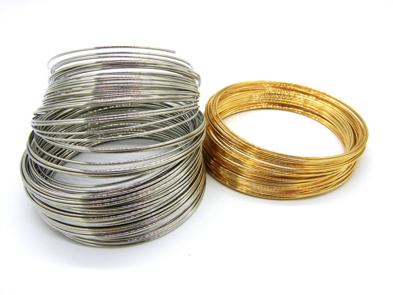 0.8 Mm 20 GA Memory Wire 6 Cm 2.4 Inch Diameter Etsy