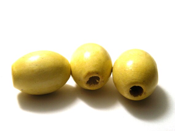 400 Perline Di Legno Ovali - Foro 5mm, 12x11mm, Per Gioielli E Craft, Colori Naturale, Nero, Marrone - Foto 10