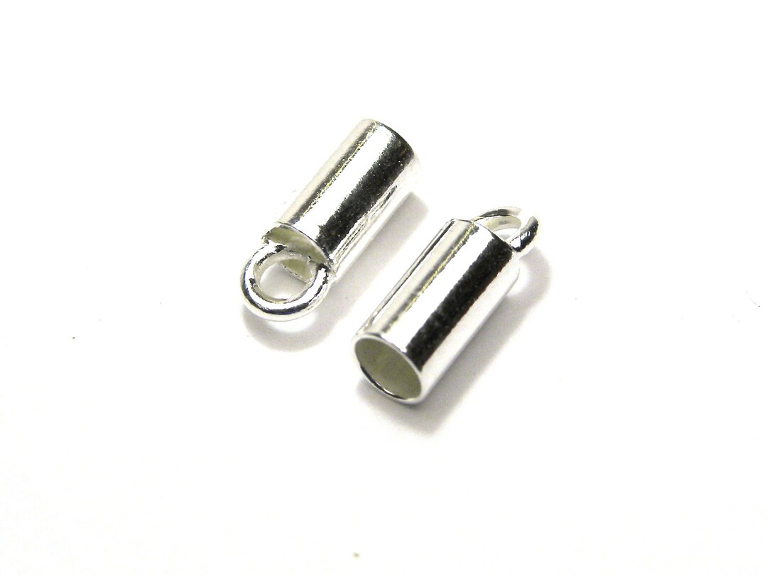 9 X 3.6 Mm Sterling Silver 925 Cord Ends for 3 Mm Cord End Caps With