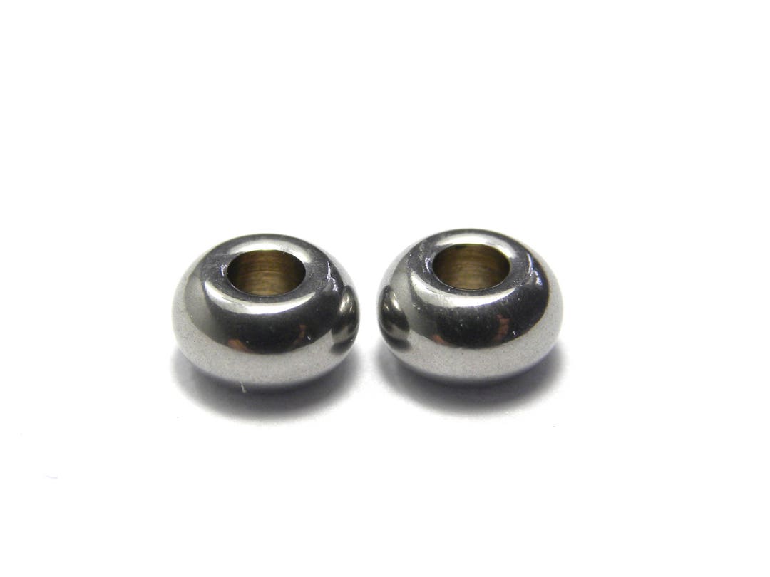 5 Mm Donut Ring-shaped Stainless Steel Spacer Metal Beads - Etsy