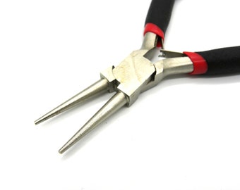 125 mm Round Nose Pliers - Holding and Wire-forming Pliers - Shiny Steel - Jewellery Tools