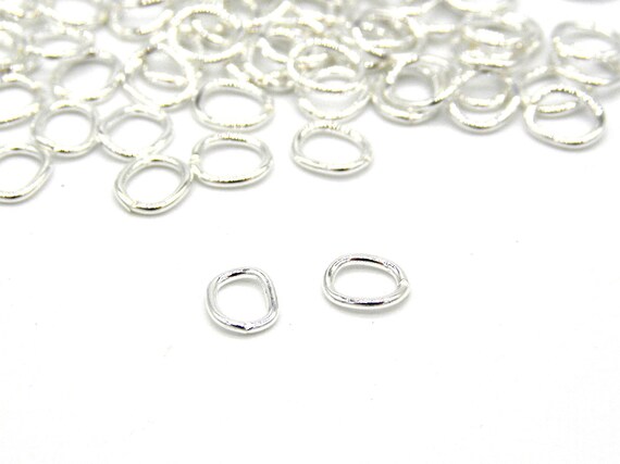x mm (22 GA) High Quality Sterling Silver 925 Small Oval Open Jump  Rings 20
