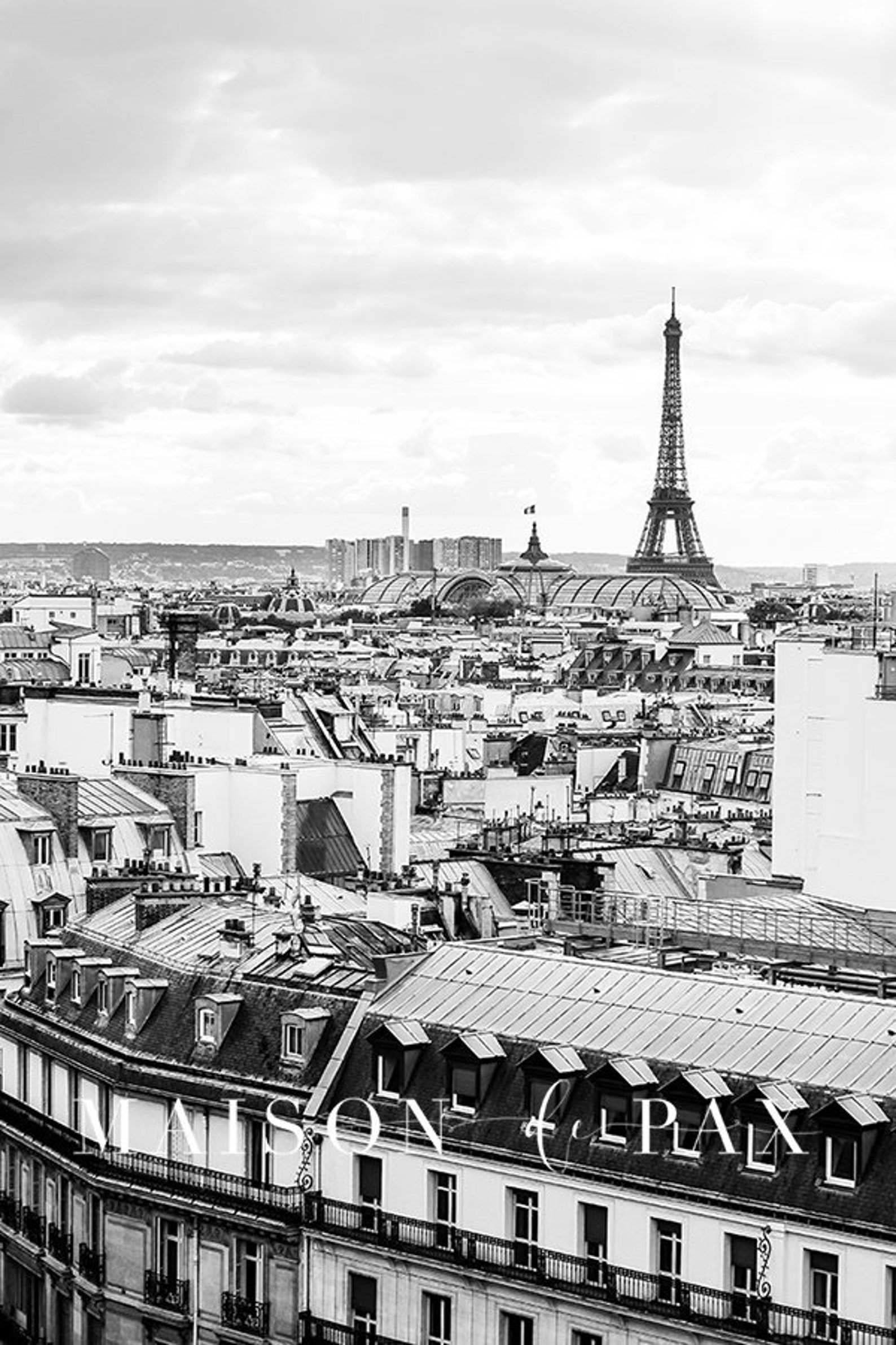 Rooftops of Paris Printable Instant Digital Download Wall Art Etsy