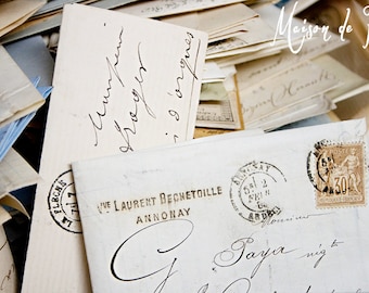 Photograph of Antique French Letters