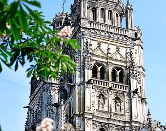 Tours Cathedral in the Spring - Printable Instant Digital Download - Wall Art