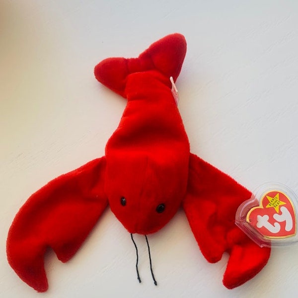 Certified Rare 1993 Ty Beanie Baby Pinchers with P.V.C. Pellets and tag errors.-Museum Quality!