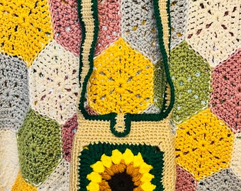 Sunflower Crossbody Purse Shoulder Bag