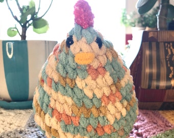 Retro Crochet Chicken