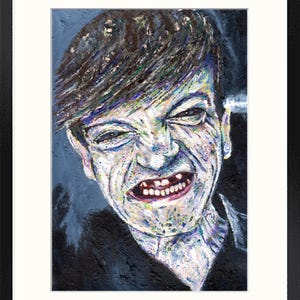MARK E SMITH, The Fall Band, Post Punk, Indie, Portret, Malarstwo, Oryginalny, Manchester, Hippriest, Salford, Muzyka, Legendy Rocka, Hanley