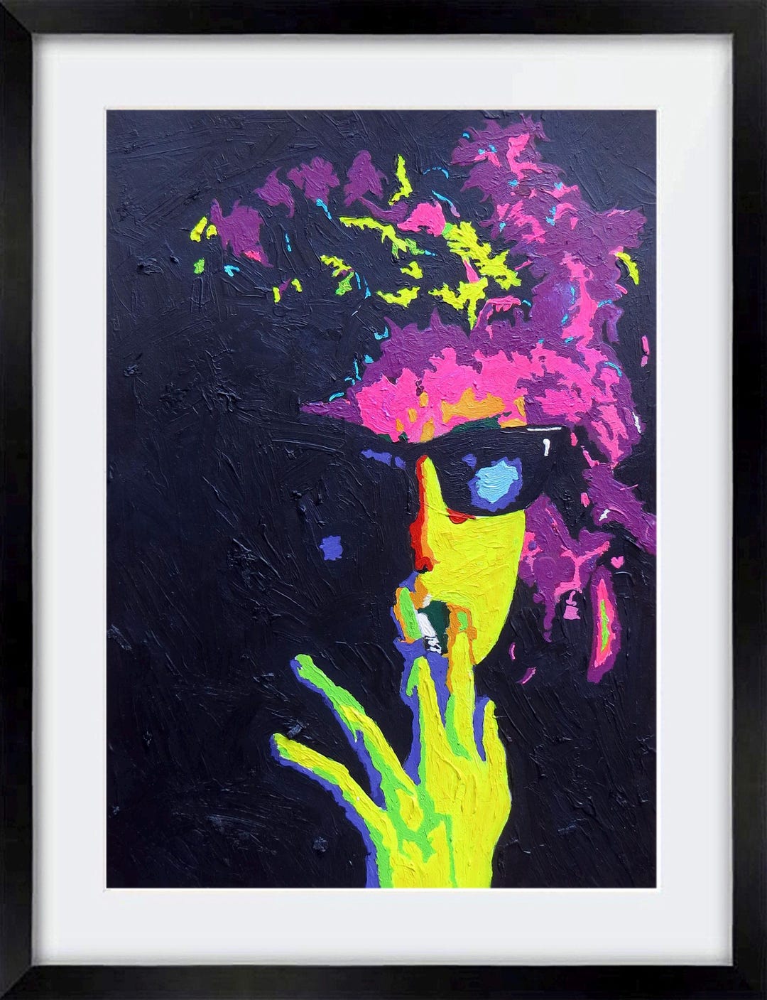 Bob Dylan, Painting, Portrait, Original, Pop Art, Acrylics Impasto ...