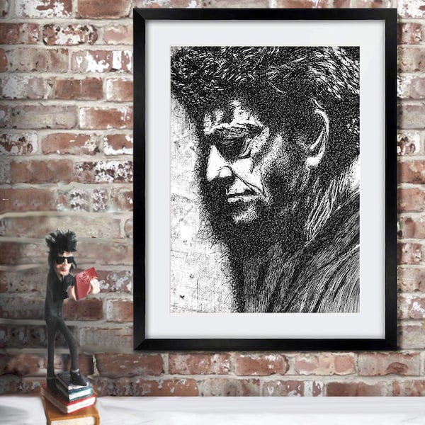 LOU REED impression numérique de l'œuvre d'art originale A4 Velvet Underground - VENTE !