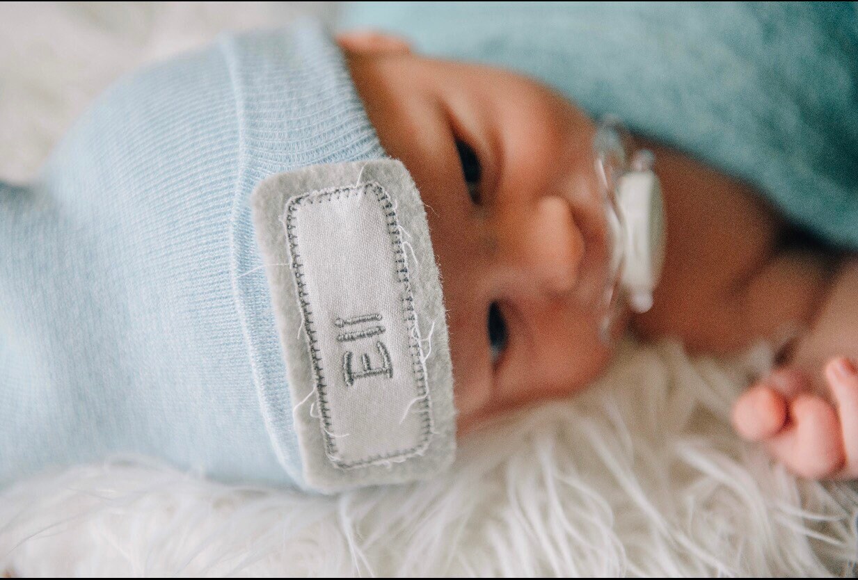 Personalized Hospital Hat Newborn Boy Hospital Hat Baby Etsy