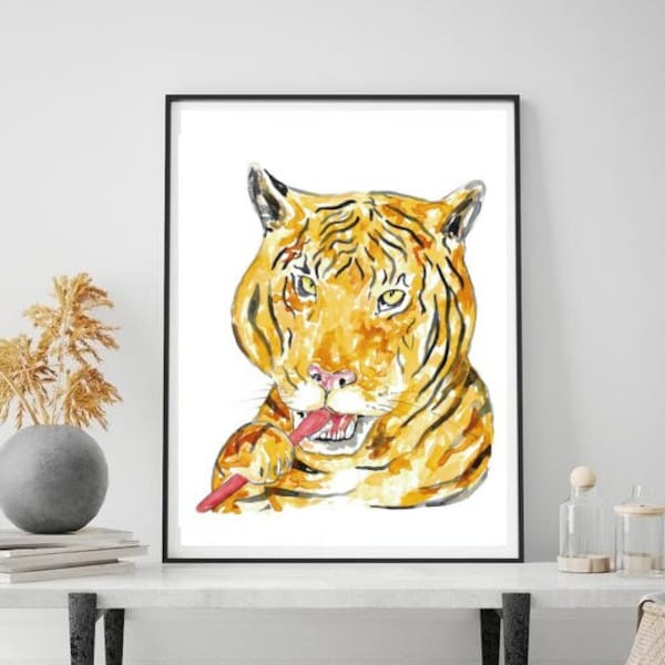Tiger Painting - Etsy