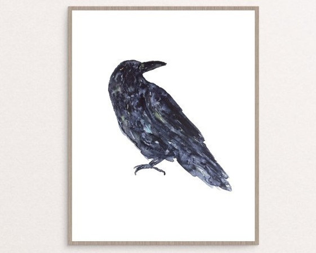 Buy Raven Painting Wall Poster Watercolor Art Decor Print Drawing Online in India - Etsy Buy Raven Painting Wall Poster Watercolor Art Decor Print Drawing Online in India - Etsy