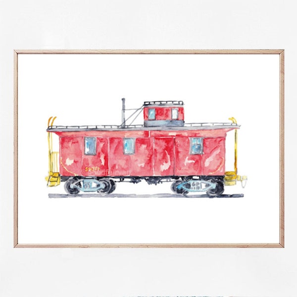 Train Print Kids Etsy