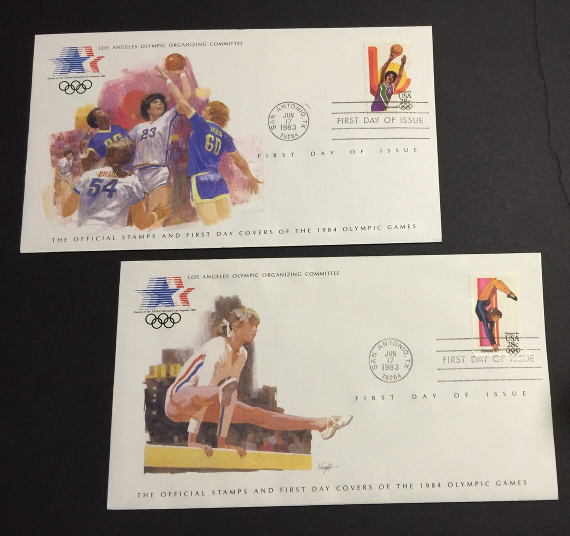 STAMPS 1984 Olympics First Day Stamps & Covers Etsy