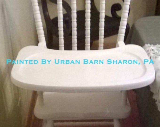 Pure White Jenny Lind High Chair authentic Wood Antique Etsy