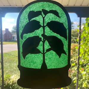 Waldorf Window Transparancy - Digital Template- Plant under glass