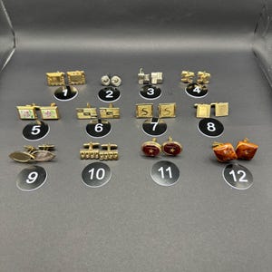 vintage cufflinks - unique designs, groomsmen gifts, French style
