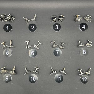 vintage cufflinks - Swank, Hickok, Hayward, unique designs, groomsmen gifts, French style