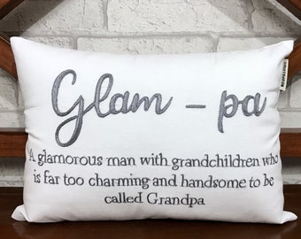 Glampa | Etsy Glam pa definition throw pillow cover