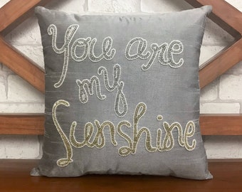 30% OFF Sale You Are My Sunshine Pillow Personalized Mother's Day, Couple, Love, Valentine, Anniversary, Gift in All Sizes And Colors