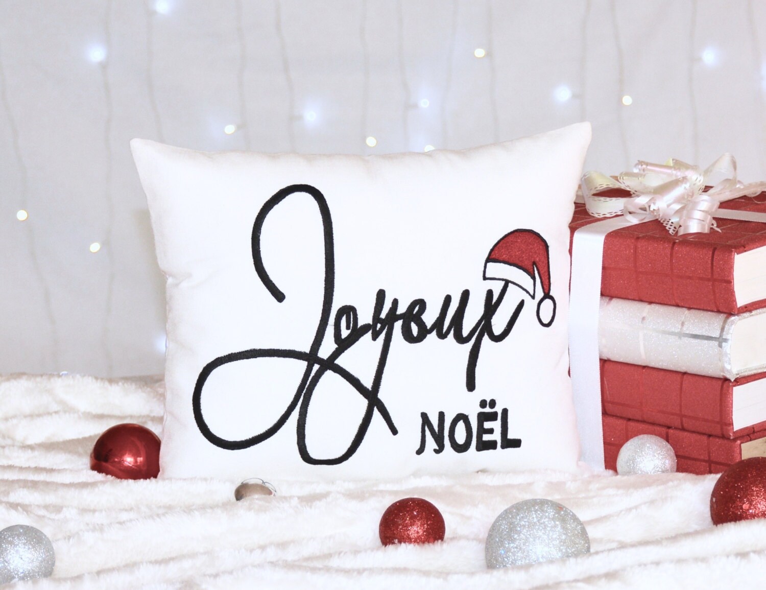 30% de Réduction sur L'oreiller Joyeux Noël, Noel, Décoration Cadeaux d'automne, d'hivercordé La Mai