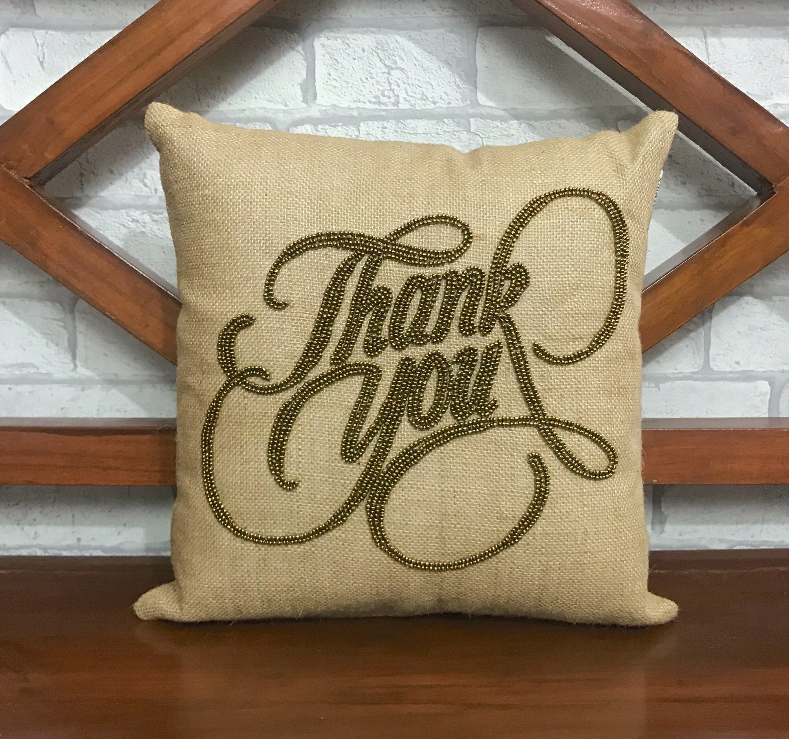 50% de Réduction Oreiller Remerciement, Cadeau Décor d'automne, Thanksgiving, Reconnaissant, Forme d