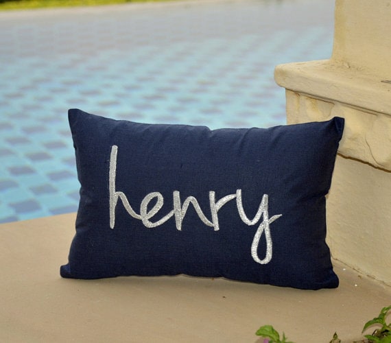 etsy monogram pillow