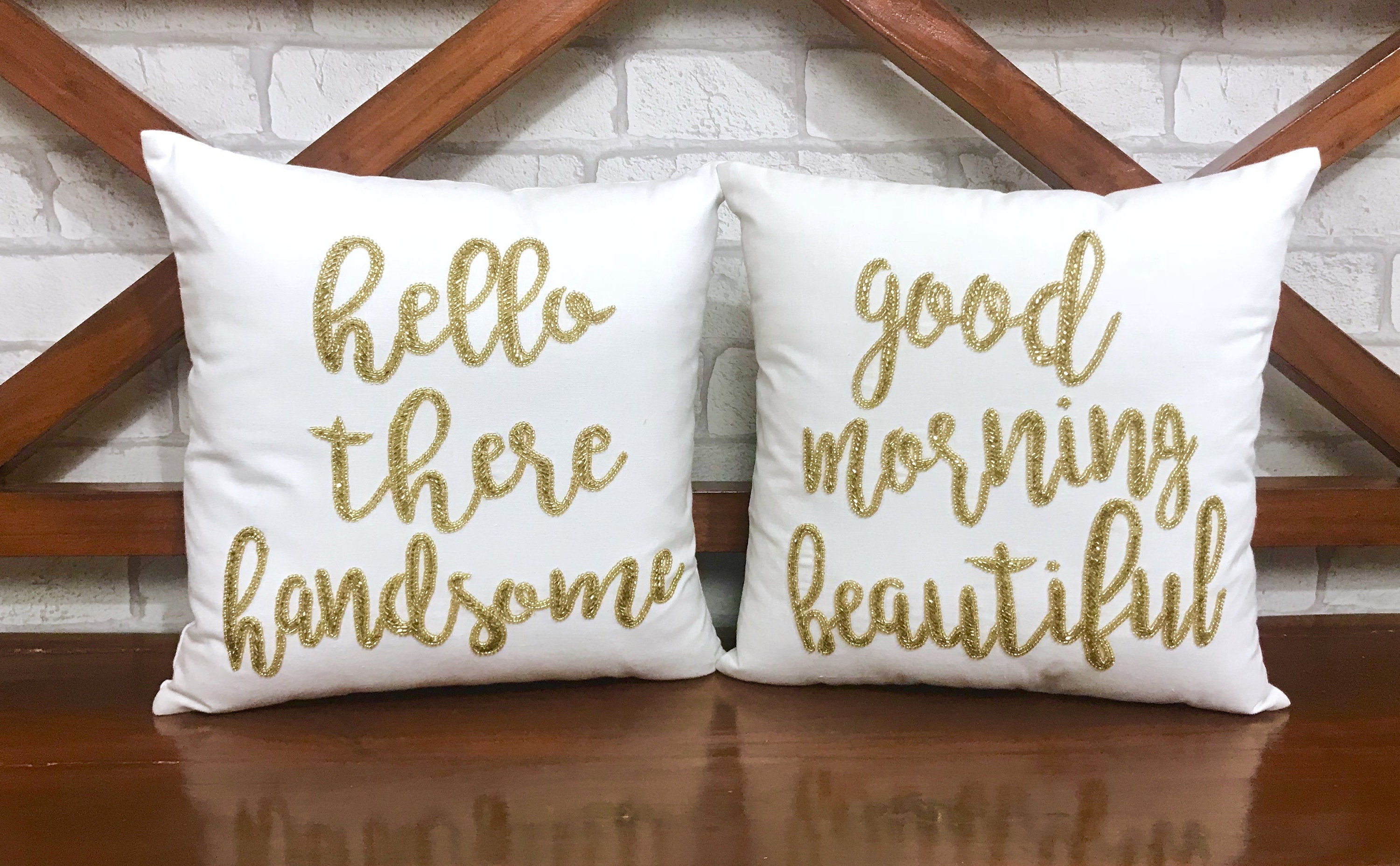 50% de Réduction sur La Vente M. et mme, Son Oreiller Ensemble Bonjour Beau Belle Saint-Valentin Per