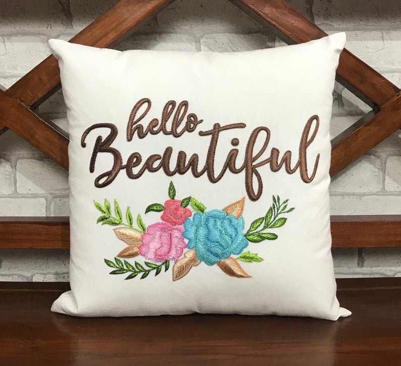 50% Outre de Vente Bonjour Bel Oreiller, Prêt à Expédier, Cadeau de Graduation, Pour Elle, Décor Cha