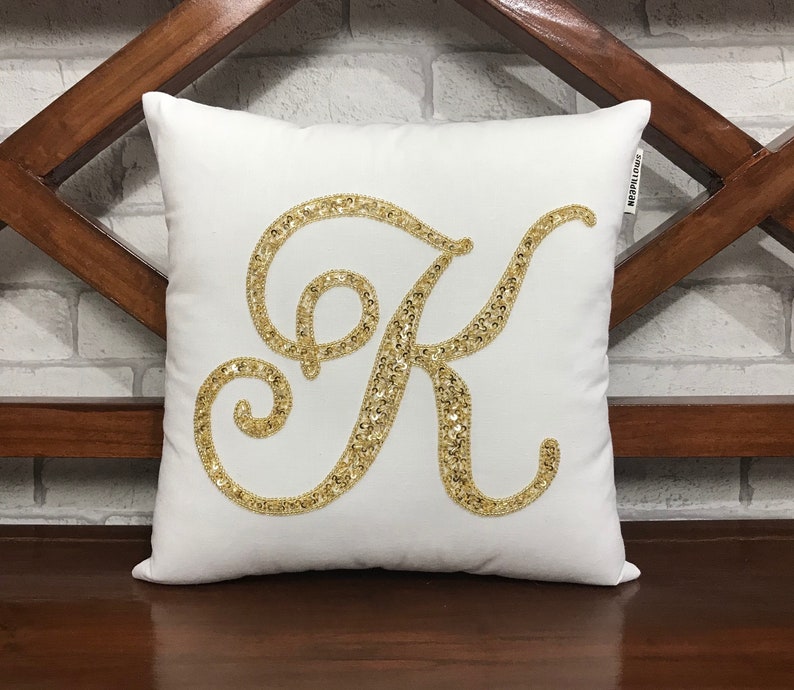 30 Sale Initial Letter Pillow Decorative Personalized Etsy