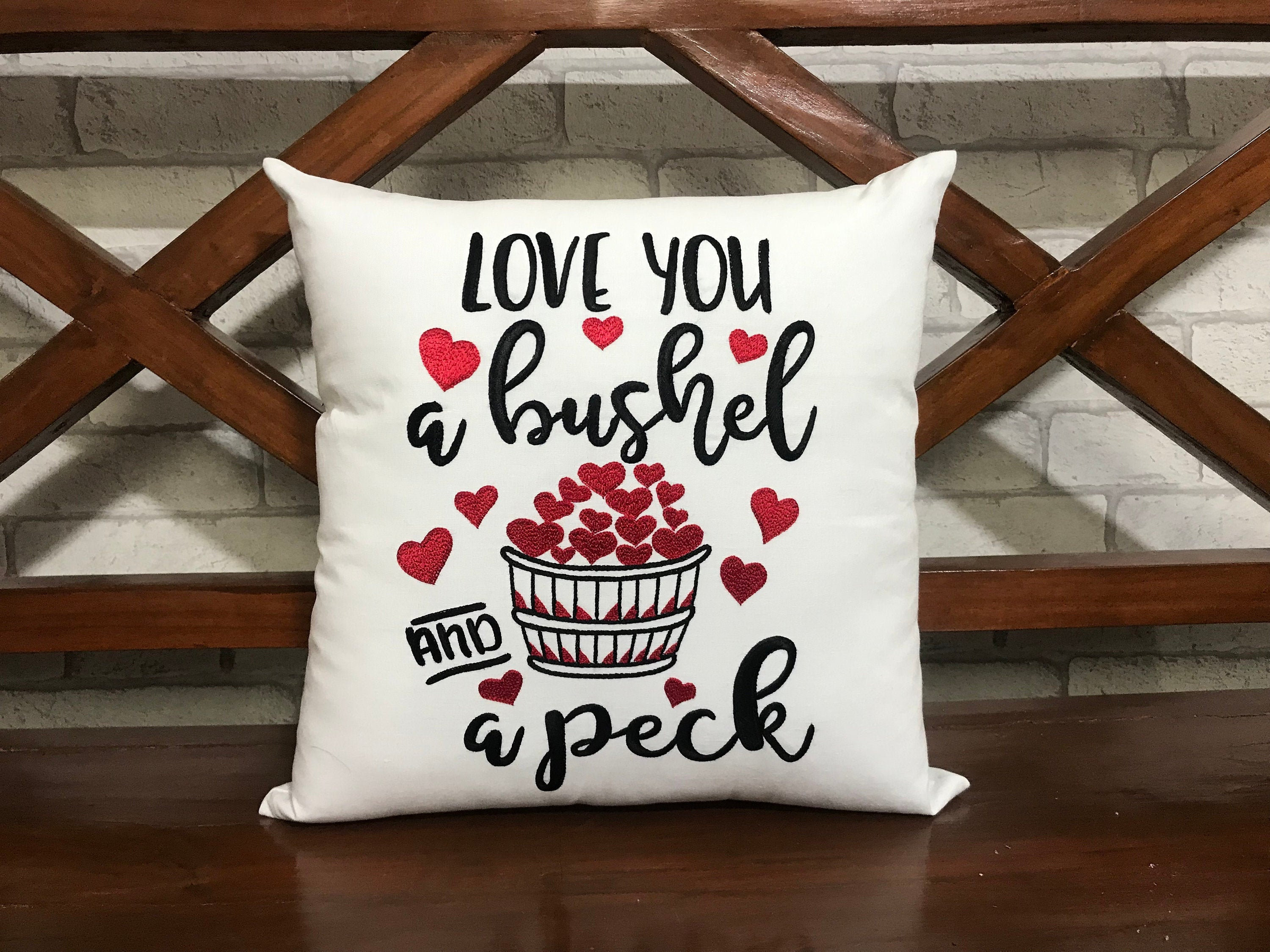 30% de Réduction Je T'aime Un Boisseau Oreiller Peck Personnalisé Amour Saint-Valentin Cadeau d'amou