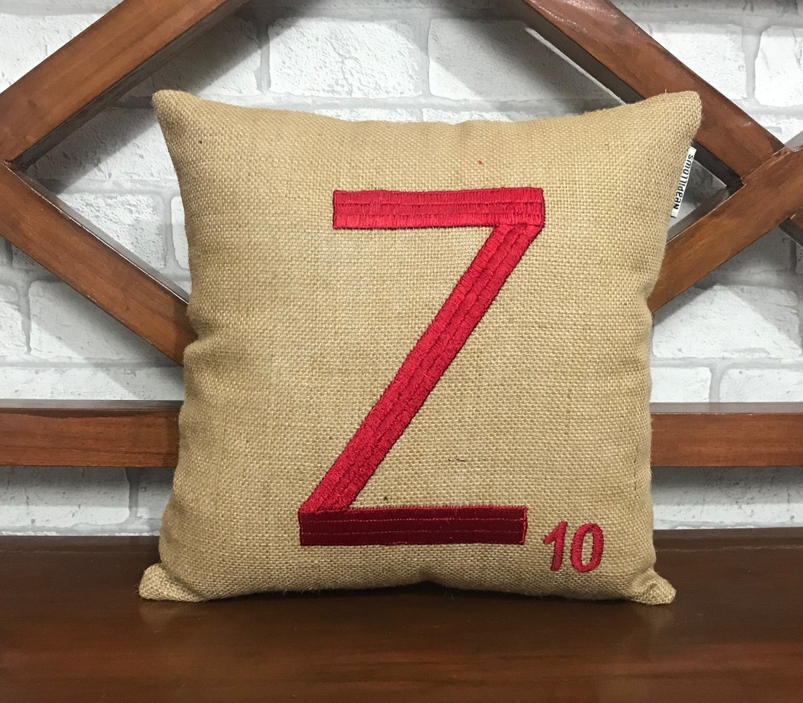 30 SALE Scrabble Pillows Scrabble Tile Letter Pillow Etsy
