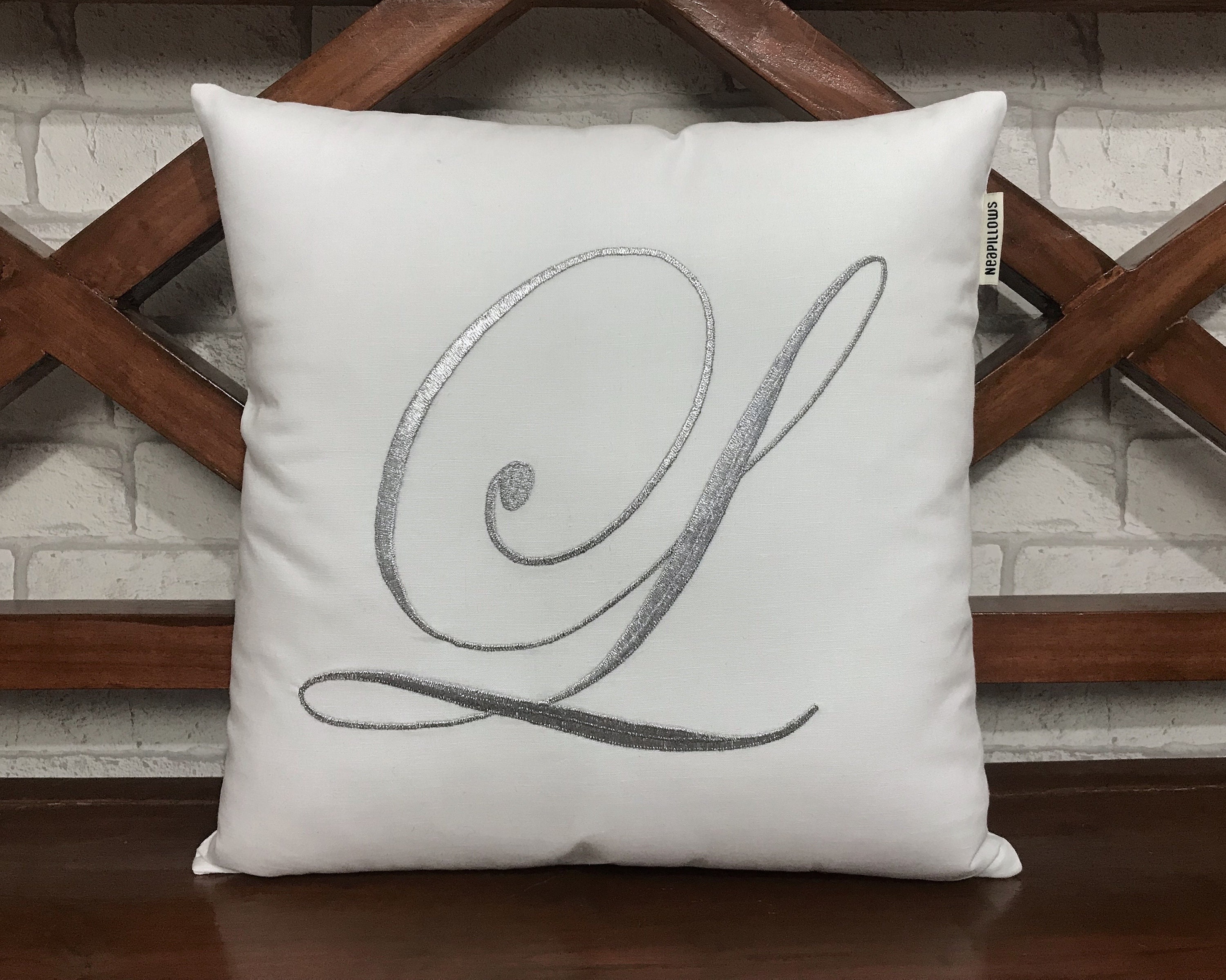 30% Vente Oreiller de Lettre Initiale, Décoratif, Personnalisé, Personnalisé, Décor Dortoir, Forme d