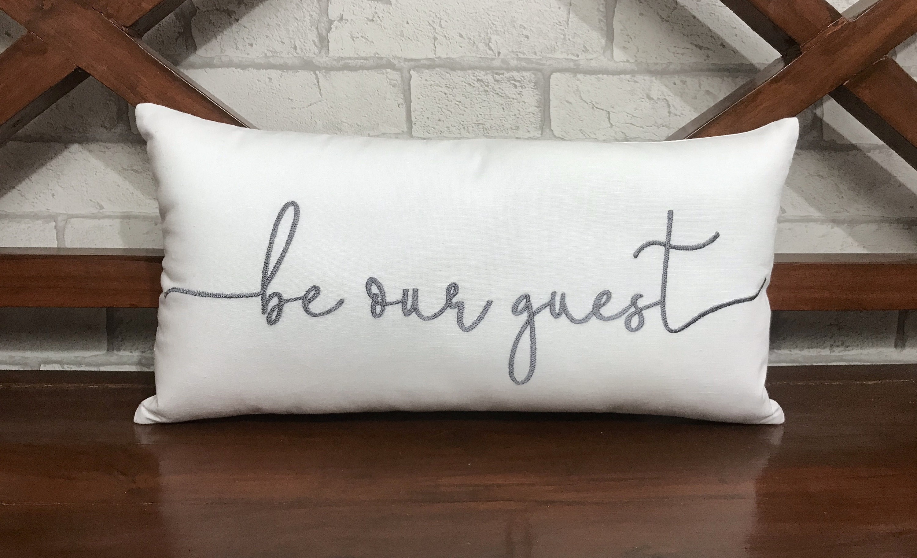 30% Off Be Our Guest Pillow, Room Décor, Welcome Home, Christmas, Party Farmhouse Decorative Pillow,