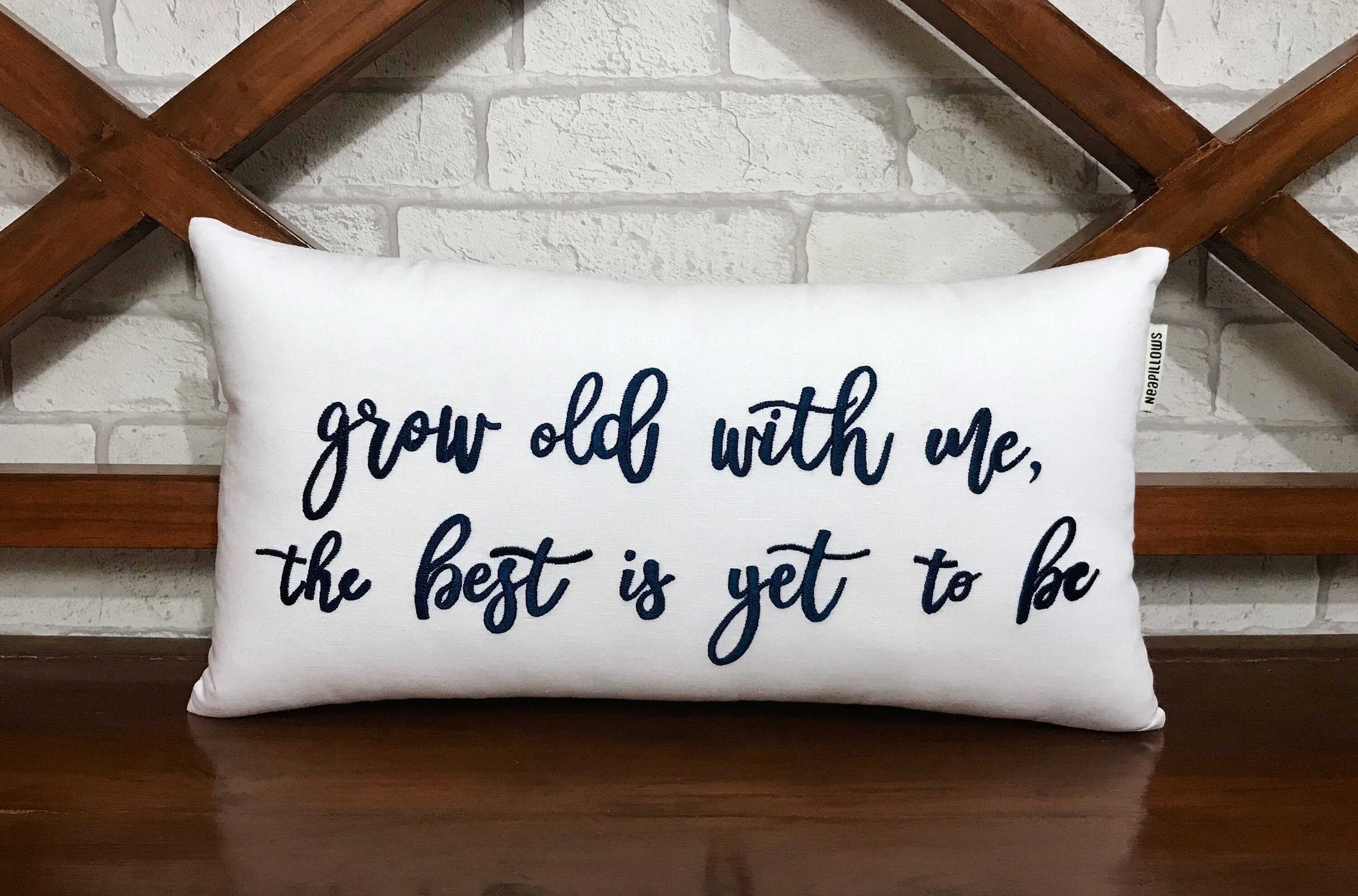 30% de Réduction Vieillissez avec Moi, Le Meilleur Est Oui à Être Oreiller, Cadeau Mariage, d'annive