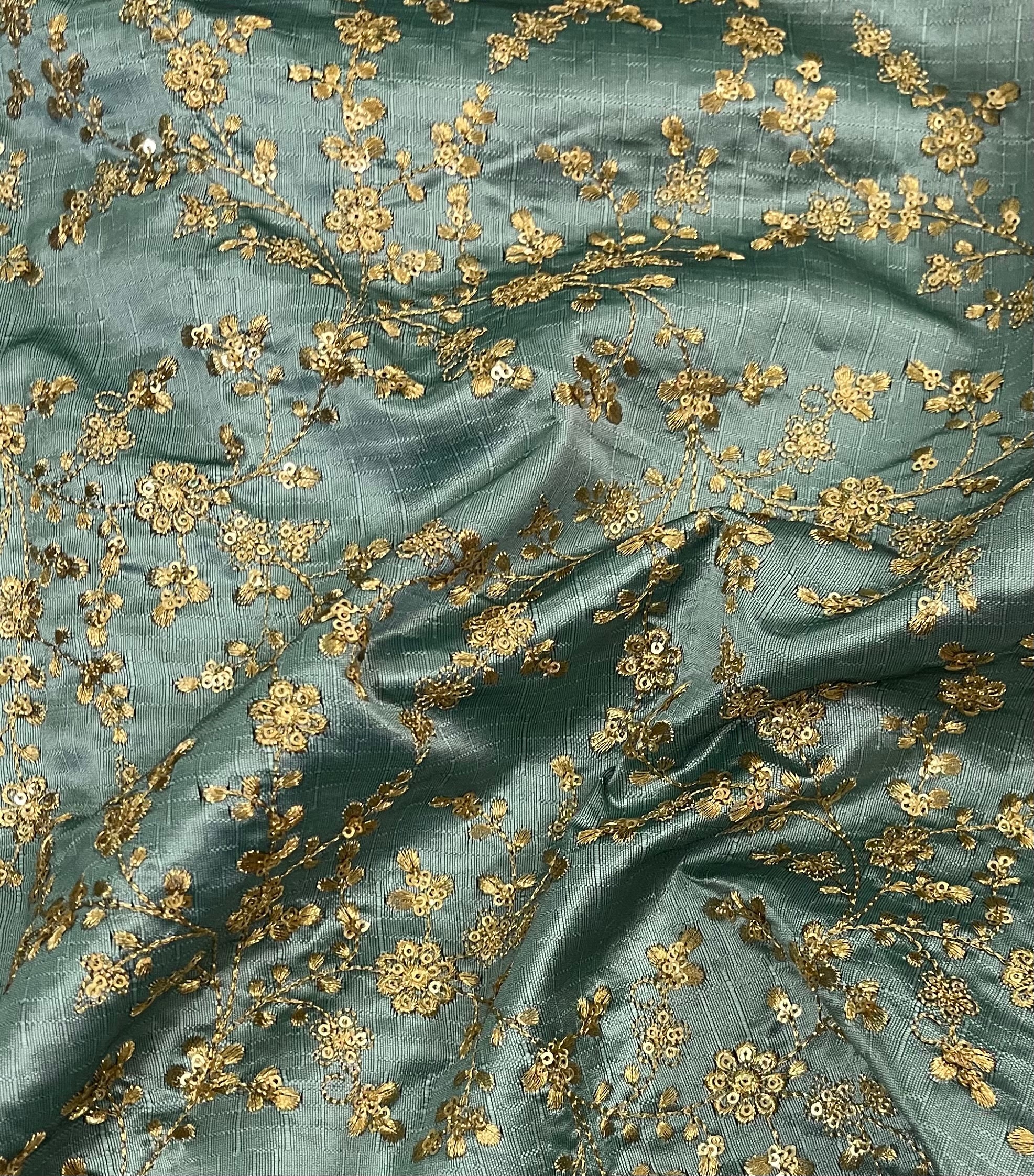Fabric – Greens & Golds