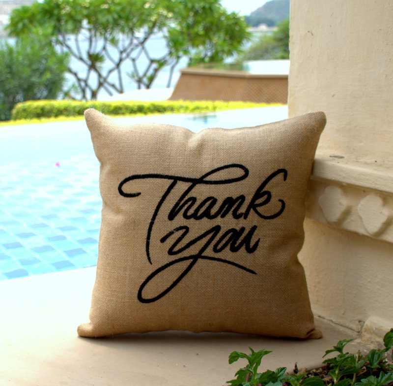 30% de Réduction Thank You Pillow, Say You, Oreiller, Décor d'automne, Vacances, Thanksgiving, Forme