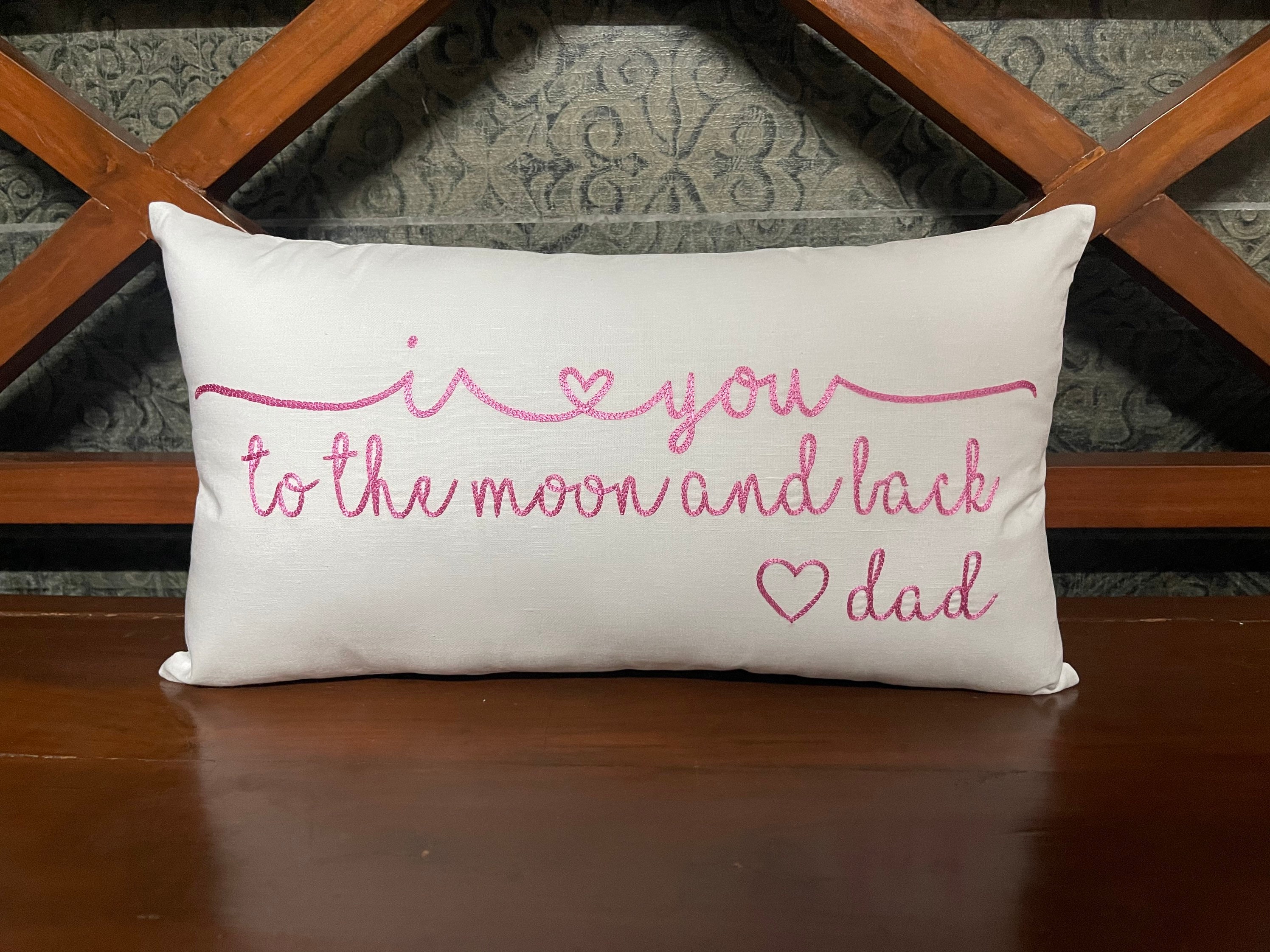 30% de Réduction Nous Vous Aimons à La Lune et Retour, Enfants, Oreiller Dortoir, Couple Mariage Béb