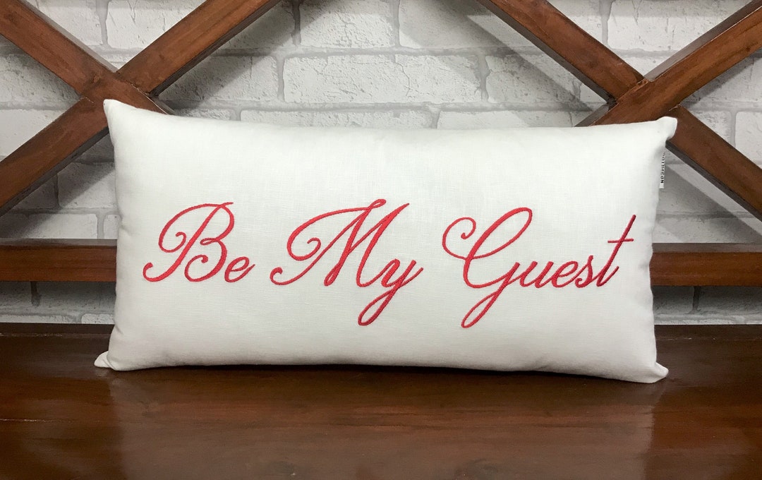 50 Sale Be Our Guest Pillow Guest Room Decorrustic Home Etsy