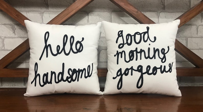 hello there handsome pillow