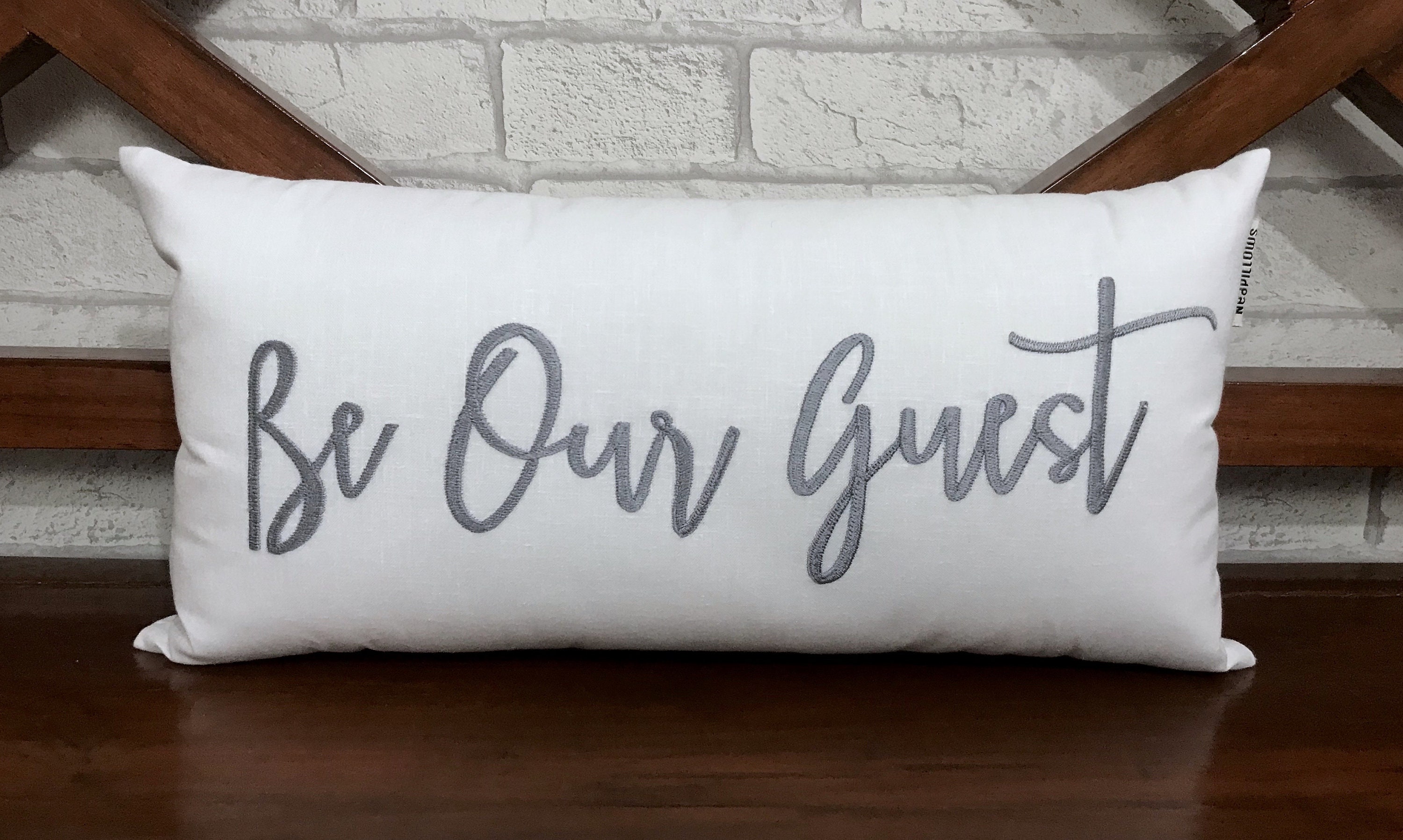 30% Off Vente Be Our Guest Pillow, Room Welcome Decor, Rustic Home Thanksgiving Farmhouse Decor