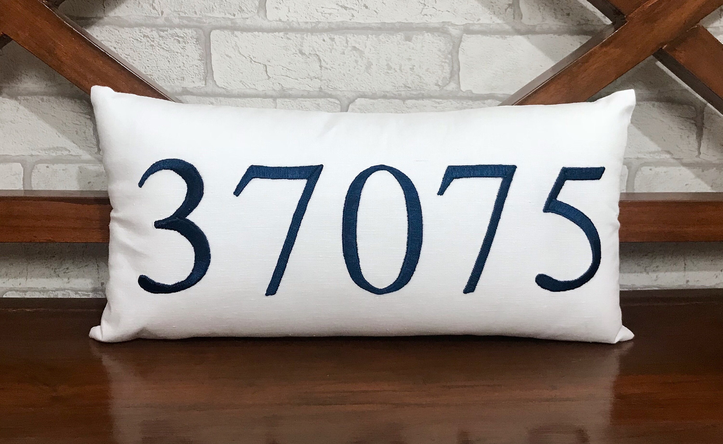 30% Outre de L'oreiller Code Postal, Décor à La Maison, Cadeau Mariage, d'engagement, Housewarming, 