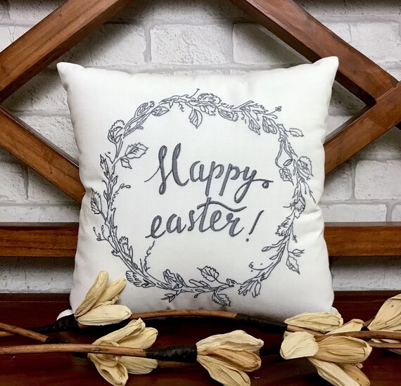 happy easter pillow