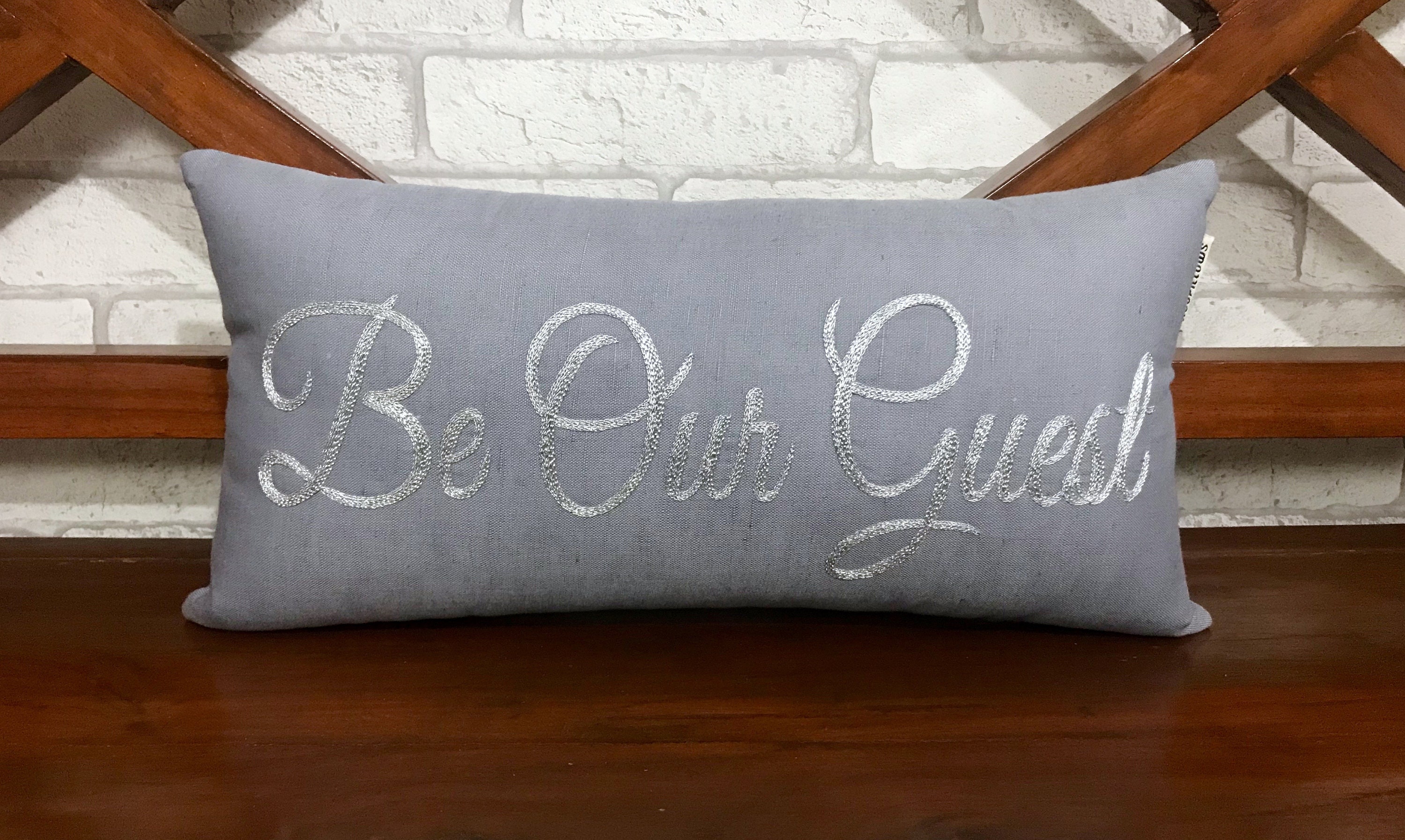 Vente à 30% Soyez Notre Oreiller Invité, Coussin de Chambre d'hôtes, Bienvenue La Maison, Décor Céré