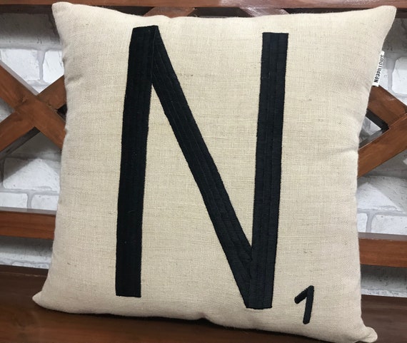 30 Off Scrabble Pillows Scrabble Tile Letter Pillow Etsy
