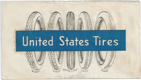 1918 Lipe Shop Syracuse, addressee, on United States Tires Allover advertising cover, return address, Alphonso Walrath Company Fort Plain NY