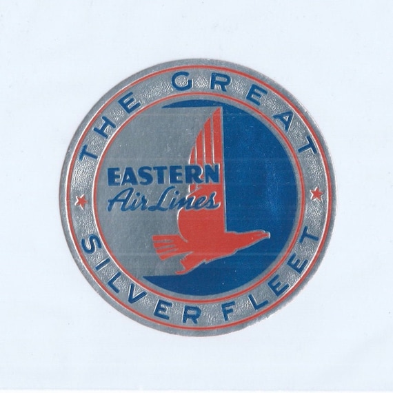 Etiqueta de equipaje vintage EASTERN AIRLINES La gran | Etsy España