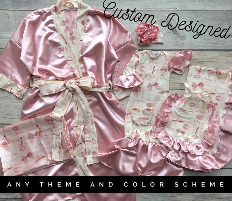 Custom Designed Hospital Set Hospital Robe Baby Gown Etsy